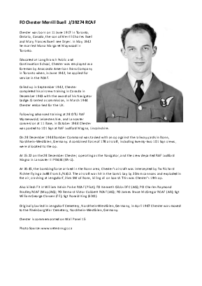 A preview of a PDF biography for Buell, Chester Merrill